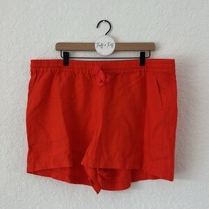 J.Crew Seaside Linen Short in Brilliant Sunset NWT Women’s Size XXL